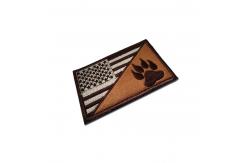 China Full Embroidered Hat Patches Polyester Threads Material For Military supplier