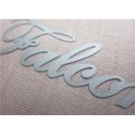 Customization Of Font And Color Heat Transfer Clothing Labels / Silicon Heat Press Tags for sale