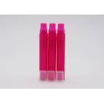 Light Rose Red Empty Refillable Plastic Spray Bottles With Clear Half Cap