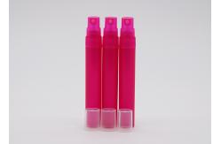 China Light Rose Red Empty Refillable Plastic Spray Bottles With Clear Half Cap supplier