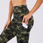 Dry fit Richee Womens Yoga Leggings Amry Green Camo Workout Pants