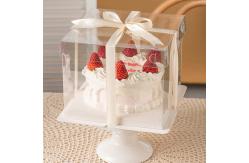China Transparent Folding Plastic Food Container OEM Custom Gift Box PET Clear supplier