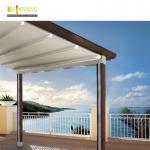Aluminum Pergola Awning Kits Motorized Retractable Roof Polyester Acrylic for sale