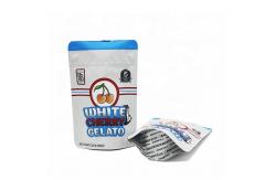 China Resealable Gravure Printed Foil Pouches 0.125oz Flat Bottom Pouch supplier