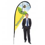 Digital Printing Feather Teardrop Beach Flag With CE Certified for sale