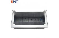 China lid buffer  design desk flip up outlet  with double universal power BF803 supplier
