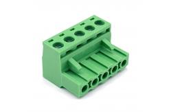 China 10A Female Panel Mounted Plug-In Terminal Block With PA66 Housing supplier