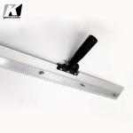 SS304 Sliver Notched Floor Squeegee , Aluminum Alloy Squeegee Knockdown Knife for sale