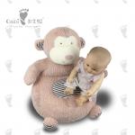 Monkey Stuffed Animal Sofa Pink Monkey Couch Huggable 48 X 41cm