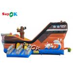 Commercial PVC Pirate Ship Themed Inflatable Bounce Castle For Kids / Adults for sale