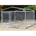 Stackable Folded Galvanized Steel Chain Link Storage Cage For Dog Run