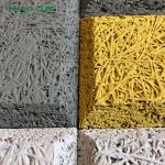 Office Building Decoration Wood Wool Acoustic Panel with Sound Insulation Function for sale
