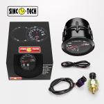 638 Sensor White Sinco Tech Dash Electric Oil Pressure Gauge