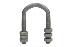 China 35KN Electric Power Fittings HDG U Bolt 80MM - 140MM supplier