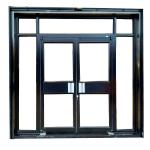 Shopping Malls Commercial Storefront Tempered Insulated Glass Flush Sliding Door for sale