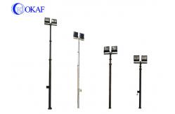 China Hand Crank Telescopic Antenna Mast 8m 26ft Manual Telescoping Antenna Pole supplier
