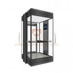 Panorama Elevator Car Design , Machine Elevator Parts With Frame