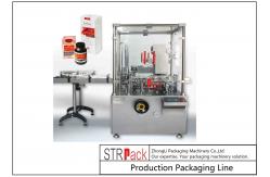 China Intelligent Bottle Cartoning Machine / Carton Box Packing Machine Speed Up To 120 BPM supplier