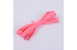 China 120cm Length Custom Flat Polyester Shoelace With Plastic Tips For Pants supplier