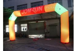 China Custom Advertising LED Inflatable Start Finish Arch For Event supplier