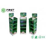 Custom Made Foldable Corrugated Floor Display With Logo Printed For Promotion for sale