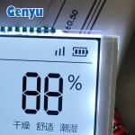 Square Customized LCD Screen HTN White Backlight Thermostat LCD Display