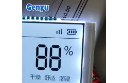 China Square Customized LCD Screen HTN White Backlight Thermostat LCD Display supplier