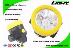 China 230mA 4000lux Cordless Led Mining Lamp Underground 96lum supplier