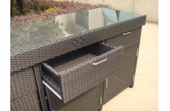 China Aluminum Frame And Resin Wicker Bar Set Bar Table For Indoor supplier