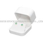 White PU Leather boxes,Jewellery Box,Leatheroid Earring Box for sale