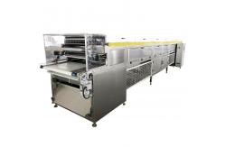 China Automatic Finger Biscuit Chocolate Coating Machine For Stick Biscuit Making supplier