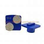 Blue Husqvarna Redi Lock Diamonds Double Button Seg  Concrete Grinding Disk for sale