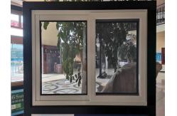 China ODM Sliding Glazed Upvc Glass Window For Home 85mm supplier