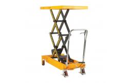 China 2000kgs Scissor Trolley Lift Manual Hydraulic Scissor Trolley Platform Table supplier