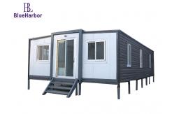 China Portable Modular Double Wing Prefab Container House Foldable 20ft 40ft supplier