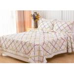 Geometric Full Size Quilt 3pcs Country Style Handmade Patchwork Quilt Bedding Sets for sale