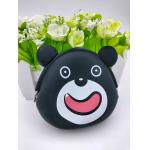 Black Bear Soft Silicone Toys Animal Coin Purse Blingbling Multiusage for sale