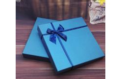China Ribbon Square Gift Boxes With Lids 4C Offset Printing Packaging supplier