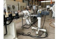 China Double Screw Plastic PE Extruder Pipe Making Machine supplier