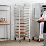 RK Bakeware China Foodservice NSF Custom 800 600 Revent Oven Rack Stainless Steel Baking Tray Trolley for sale