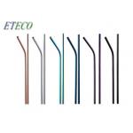 10.5 Color Change Reusable Stainless Steel Cocktail Straws Not Easily Flimsy for sale