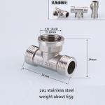 1/2 Inch 304 201 Stainless Steel Threaded Pipe Nipple for sale