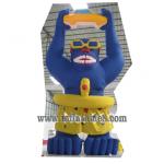 advertising inflatable gorilla with swimming ring model with custom words printing for sale