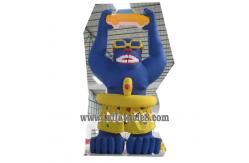 China advertising inflatable gorilla with swimming ring model with custom words printing supplier