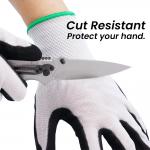 ANSI A4 Cut Resistant Gloves , Level D Industrial Glove HPPE Nitrile Cut Resistant