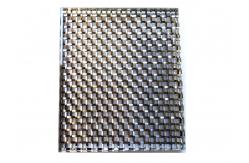 China Custom Weave Wire Fabric Laminated Glass For Ground Level Windows Doors supplier