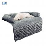 Dogs Cats Pet Sleeping Mat Filled 3 Sided Bolster Soft Plush Fabric for sale
