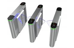 China Automatic RFID Security Retractable Flap Barrier Gate Turnstile In GYM supplier