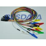 Reusable Single Alligator Clip Leads TPU / PVC Cables Material E04010001 for sale
