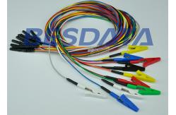 China Reusable Single Alligator Clip Leads TPU / PVC Cables Material E04010001 supplier